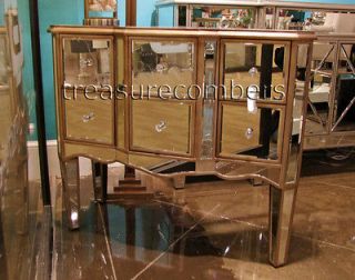 Broadway Mirrored Sideboard Chest Sever Cabinet Glam Storage