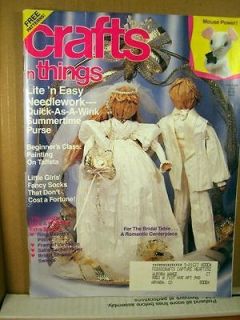 Craft n Things Magazine May/June 1990 For the bridal table Romantic 