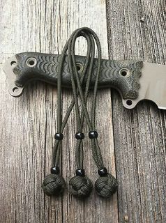 Paracord Knife Lanyards   FITS   Busse Combat Knives   Olive Drab 