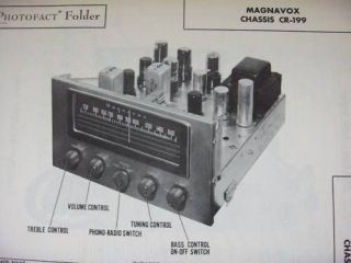 magnavox cr 199 tuner receiver photofact  5
