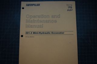   301.5 MINI Excavator Operation Operator Maintenance Manual omm