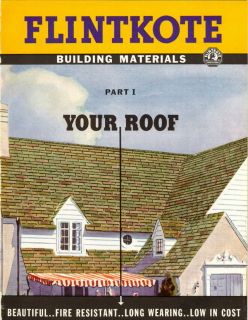 Flintkote Catalog Hand Split Asbestos Shingles Roofing Brochure 6 