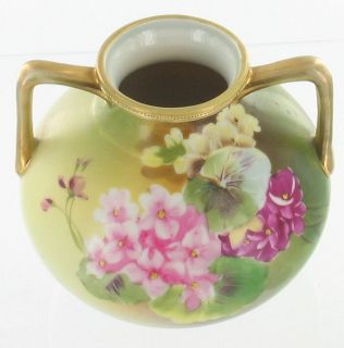 antique nippon morimura phlox handled urn vase pretty time left