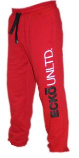 Mens Ecko Base Core Jog/Sweat Pants/Joggers RED, WHITE S M L XL