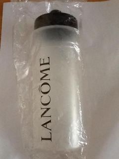 lancome large black clear plastic water bottle new in bag