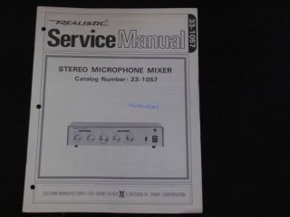   stereo microphone mixer service manual from canada 
