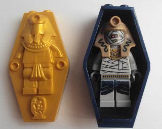 Lego Pharaohs Quest Mummy Minifigure & sarcaughagus Tomb Coffin