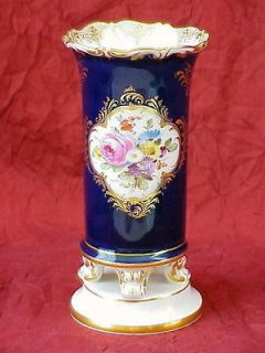 ANTIQUE cobalt blue porcelain petit MEISSEN vase ca.1880
