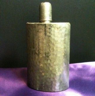 Newly listed Tin Lined, 10 oz Vintage Pewter? Flask (Made In Germany)