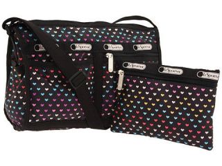 NEW LeSportsac Deluxe Shoulder Satchel Handbag, 7519 Heart Beat, NWT 