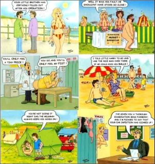 20 RUDE COMIC FUNNY UNUSED SEASIDE SAUCY POSTCARDS IN GOOD CONDITION