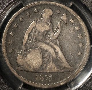 1871 Seated Liberty Silver One Dollar PCGS Graded VG10 Certified Coin 