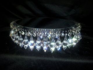 Acrylic Crystal Chandelier Wedding Cake Stand   4  tall and 6 16 