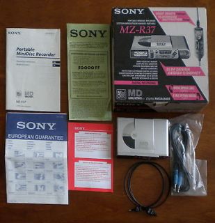 SONY Portable MINI DISC RECORDER Walkman MZ R37 WORKS TASTED BOX 