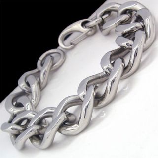 COOL HEAVY CURB CHAIN Stainless Steel Bracelet 9.4 20mm 100g NEW