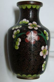 chinese floral decorated cloisonne mini bud vase time left $