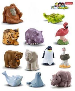 Fisher Price Little People Zoo Talkers Animals 12pc NEW