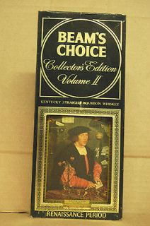 Beams Choice Renaissance Volume II whiskey decanter w/orig. box Jim 