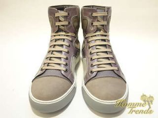 lanvin 10aw nib grey patent metallic sneakers