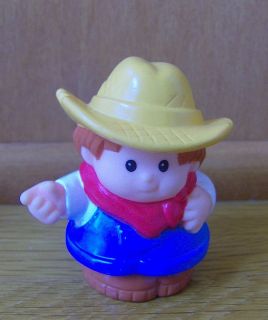 Fisher Price Little People Farmer Jed Red Bandana for Farm House Barn 