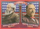 1888 Benjamin Harrison Morton Presidential Campaign Silk Bandanna 