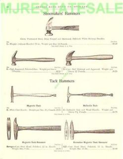 1911 Savage,Robertson tack shoemaker hammer AD