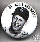 stan musial signed pin st louis cardinals 