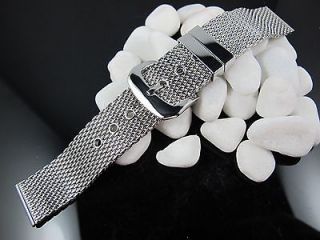 24mm stainless steel shark mesh bracelet new watch band from
