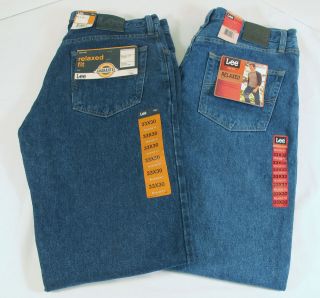 LEE Relaxed Fit Tapered Leg Mens Jeans 30 31 32 33 34 36 38 40 42 NWT 