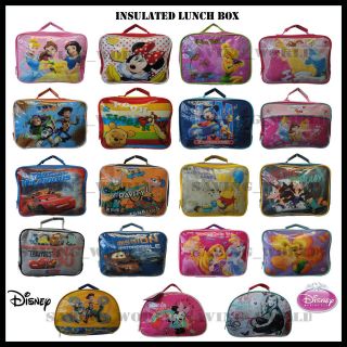Official Disney Childrens Kids Insulated Lunchboxes Sandwich Bag Boys 