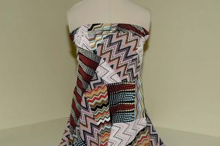 LYCRA SPANDEX MISSONI INSPIRED PATCHWORK FABRIC CLOTHING DANCE FORMAL 