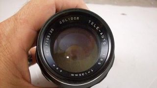 soligor tele auto camera lens 1 3 5 f 135mm
