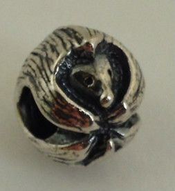 AUTHENTIC TROLLBEADS STERLING SILVER PORCUPINE BEAD CHARM 11325, NEW