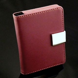   LEATHERORID MAGNETIC BUSINESS CREDIT CARD HOLDER CASE WITH PEN CHARM