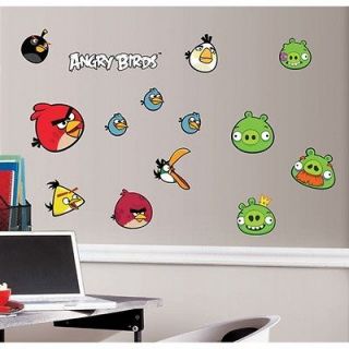   BIRDS 34 BiG Wall Decals Room Decor FLYING PIGS Game App Stickers RM1