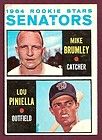 1964 Topps #167 Senators Rookie Stars Mike Brumley & Lou Piniella VGEX