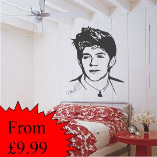 ONE DIRECTION NIALL HORAN 1D Wall Art Sticker/ Decal Many Colours 