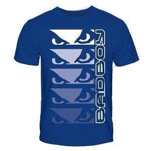 BAD BOY FADE OUT EYES BRAND NEW ROYAL BLUE YOUTH/KIDS MMA T SHIRT