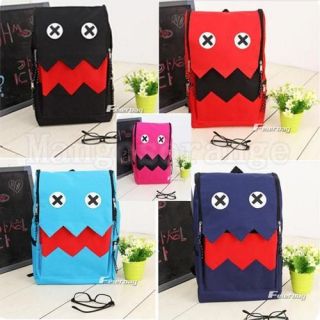 Lovely Mens Womens Colorful Funny Face Backpack Cool School Book Bag