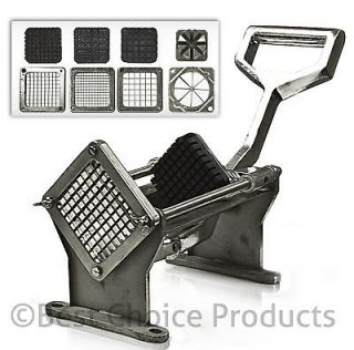   Fry Fruit Vegetable Cutter Slicer Commercial Quality W/ 4 Blades