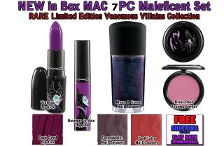 NIB MAC 7pc Disney Venomous Villans Maleficent Makeup Set RARE LE FREE 