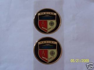 Newly listed Mariah Boats Original Gold Border Round Crests 2 7/8