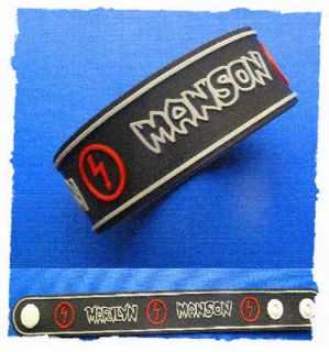 marilyn manson rubber wristband bracelet 1 from thailand time left