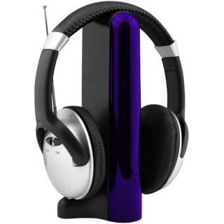 SoundLogic 4 in 1 Wireless Headphones for FM MP4 PC TV CD    New 