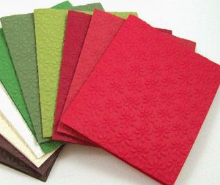 Stampin Up Petals a Plenty Embossed Greeting Cards Christmas 