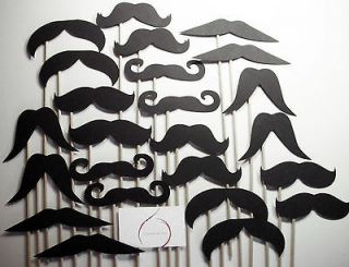   Booth Props Mustache on A Stick Party Wedding Moustache Props Set 60 A