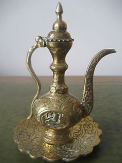 arabic brass coffee pot with tray from united kingdom time