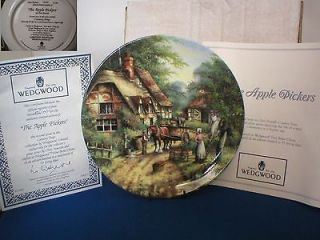 wedgwood china the apple pickers country days plate from united