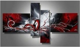 Hot sell new 4pc Huge WALL Modern Abstract on Canvas decorative Oil 