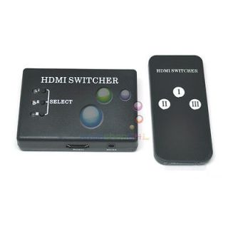 Port HDMI Switch Switcher Splitter Hub Full HD 1080P + Remote